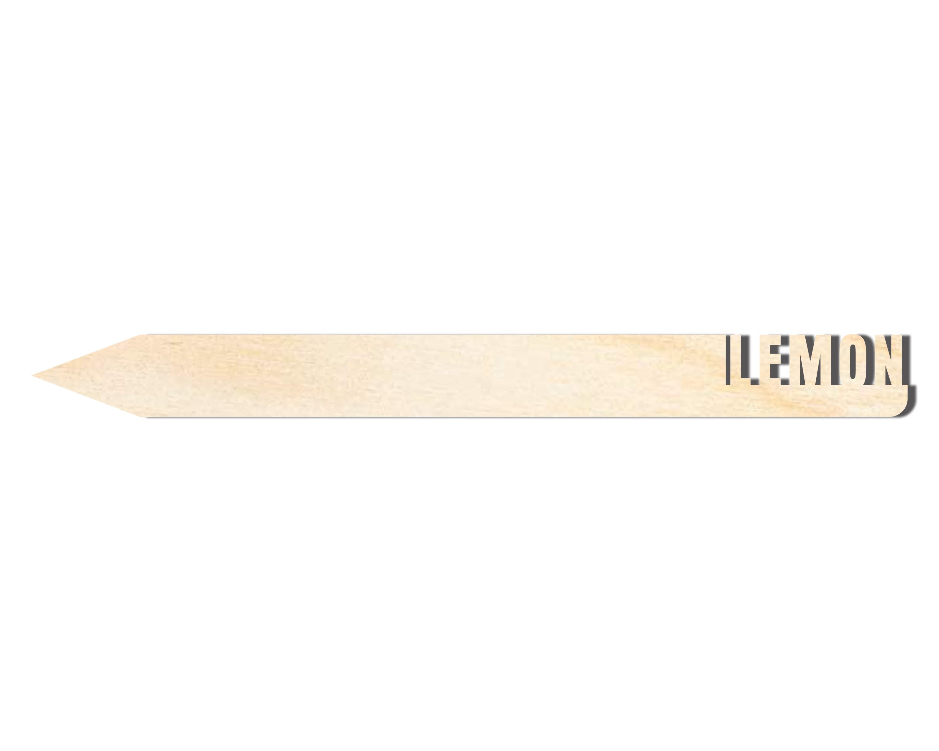 Unfinished Wood Lemon Garden Stake | DIY Craft Cutout | up to 24" DIY