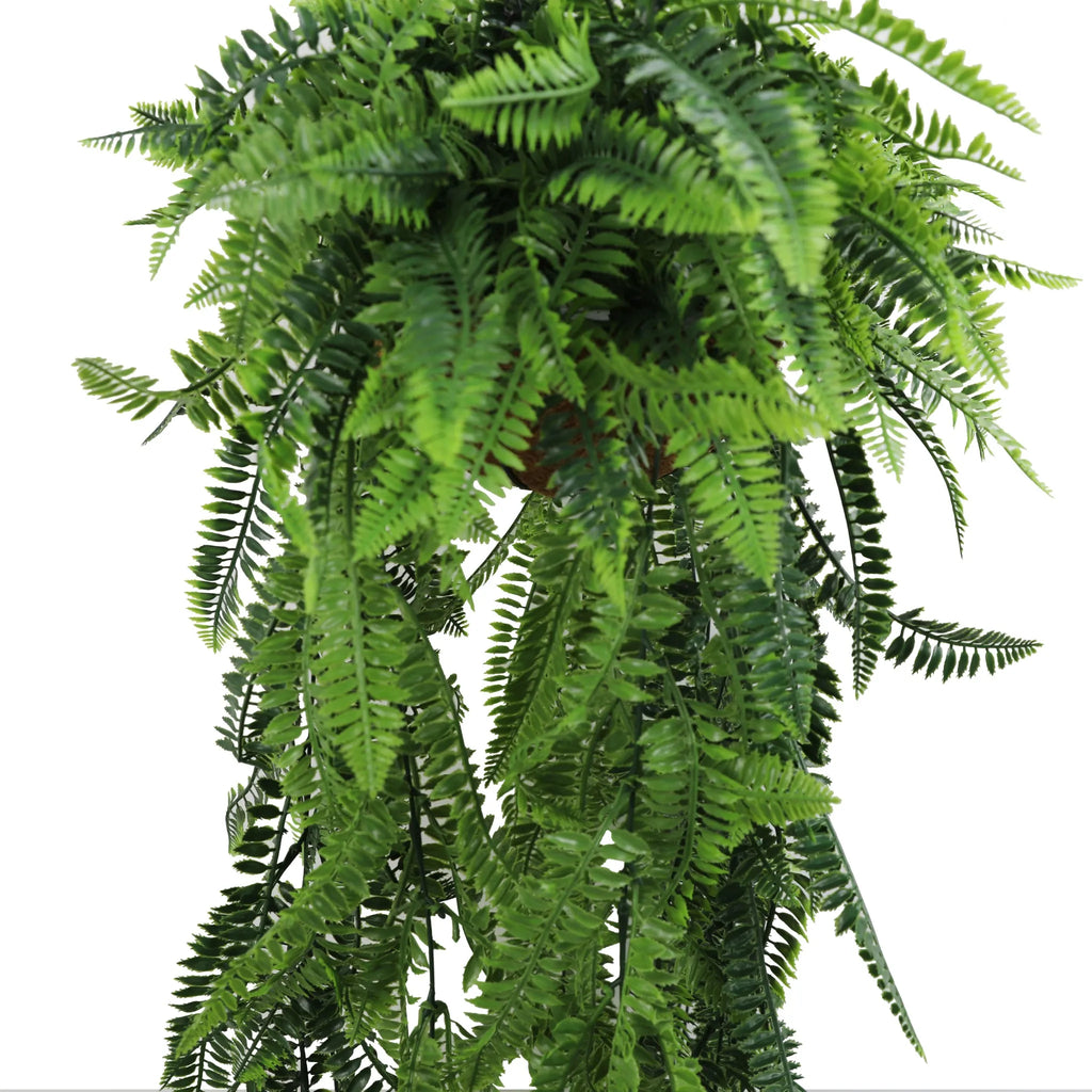 Fern Artificial Hanging Basket 13.8×49.2in – UV Resistant