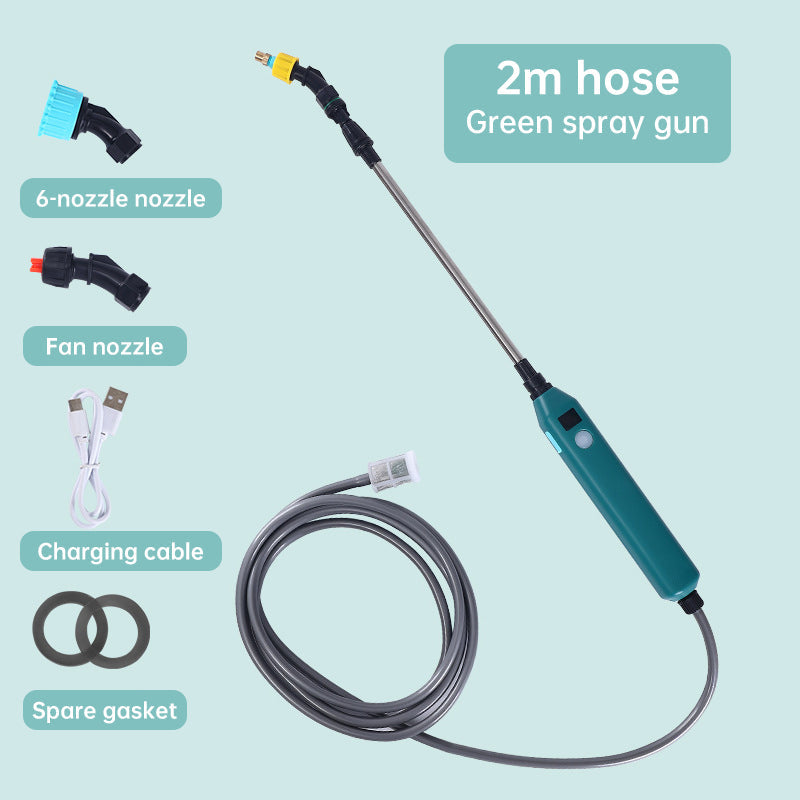 2400mAh Portable Electric Sprayer. 3 Nozzles, High - Pressure, for Garden Plant Watering