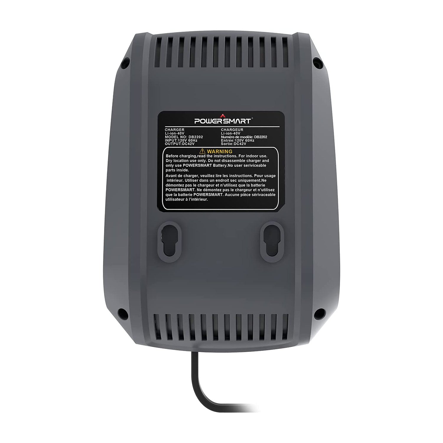 40V 4A Lithium Battery Charger, 40V DC Platform, Replacement Battery Charger DB2202