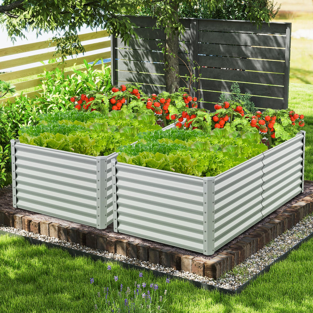 3x6x2 Metal Rectangular Raised Garden Bed