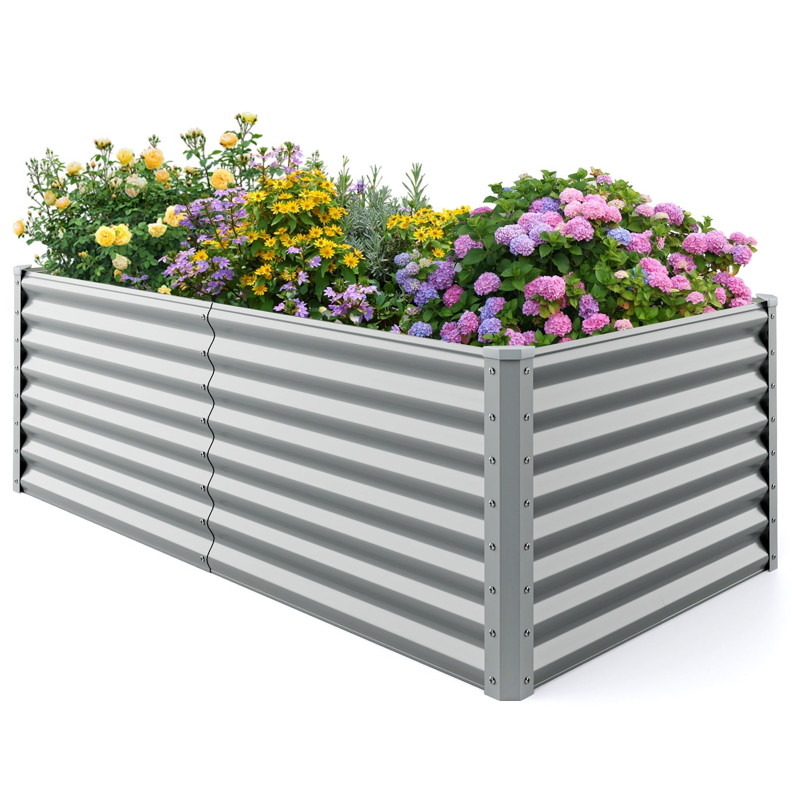 3x6x2 Metal Rectangular Raised Garden Bed