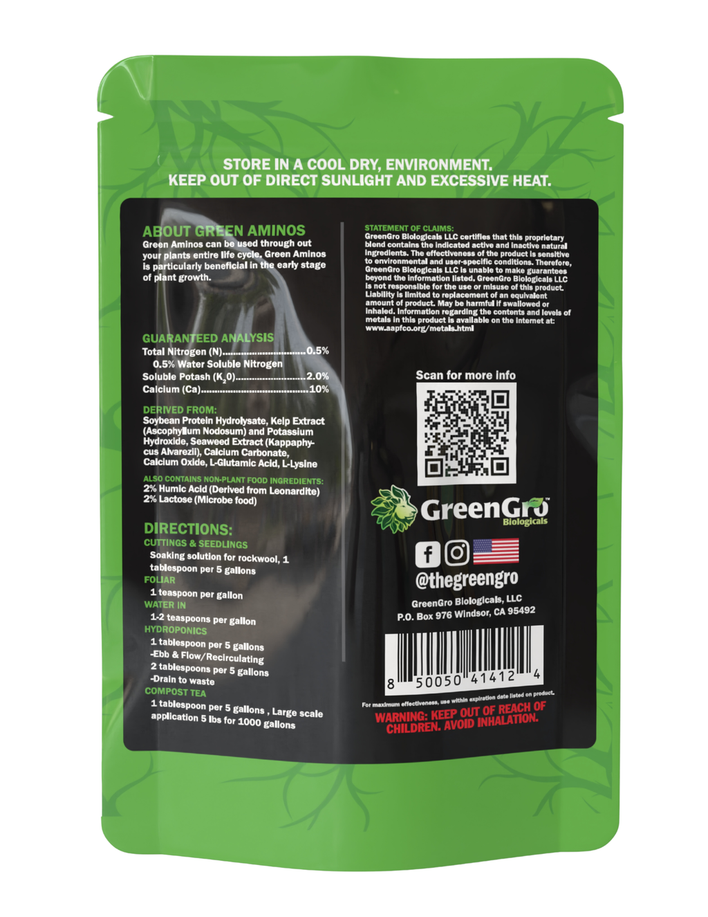 Green Aminos Sample