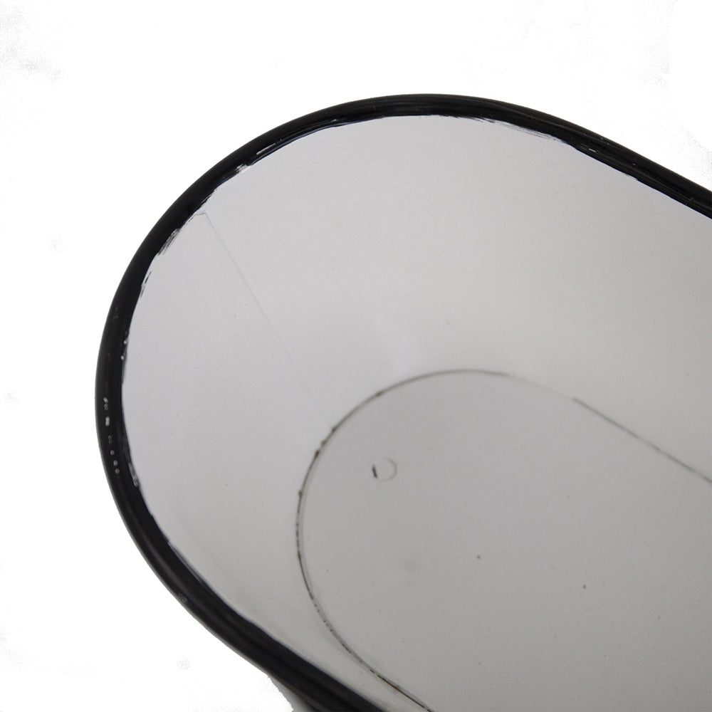 38.5x14.5x25.5' Black and White Bicycle Plant Stand Planter