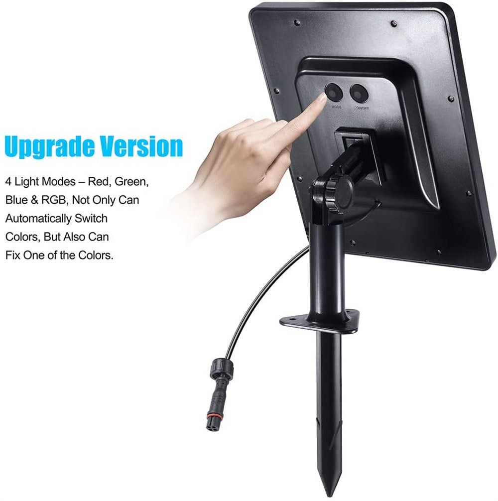 Submersible RGB Solar Garden Spotlights for Pathway Lighting