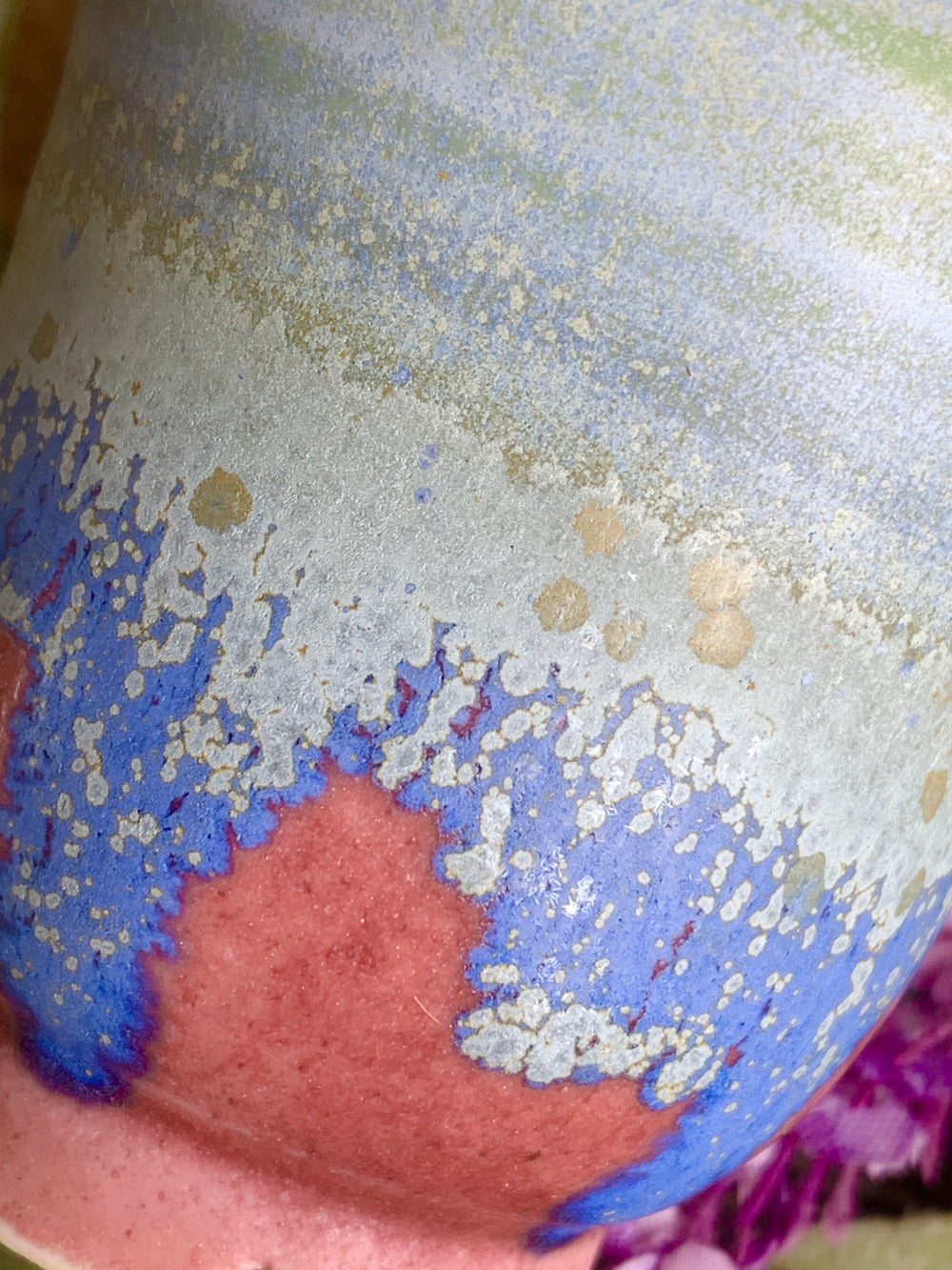 SC-0016 Handmade Artisan Pottery Planter Pot - Pot Rim Diameter: 2.1"