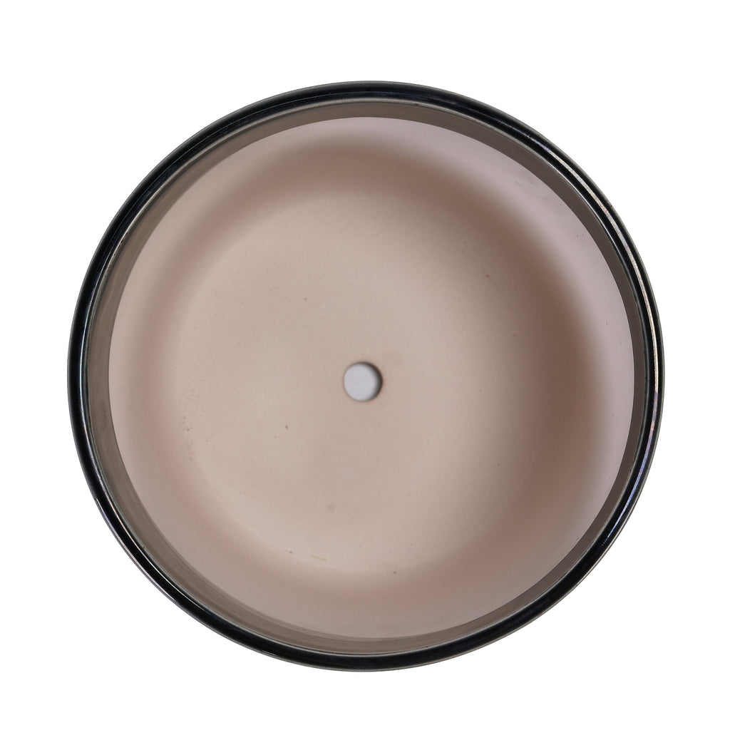 3 Pieces Ceramic Flowerpot, Modern Planter for Patio, Garden or Windowsills - Black