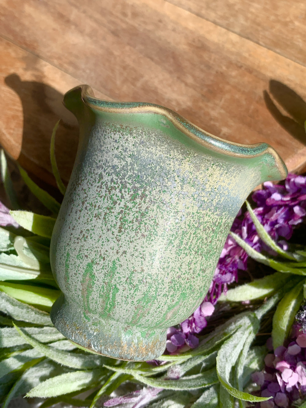 SC-0014 Handcrafted Pottery Plant Pot - Pot Rim Diameter: 2.1" - Artisan Made