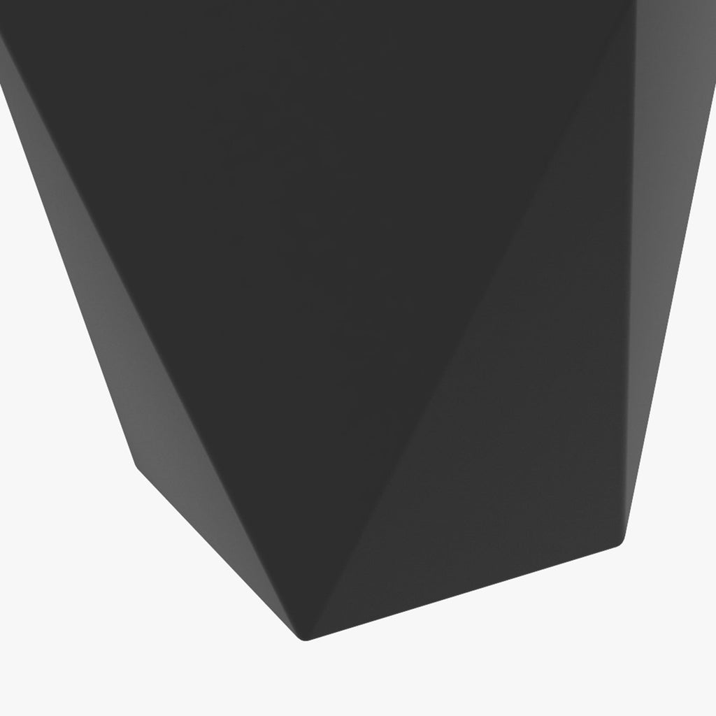 Outsunny Set of 3 Tall Planters, 18', 15.25', 11.75', MgO Indoor Outdoor Planters with Drainage Holes, Stackable Flower Pots for Garden, Patio, Balcony, Front Door, Black