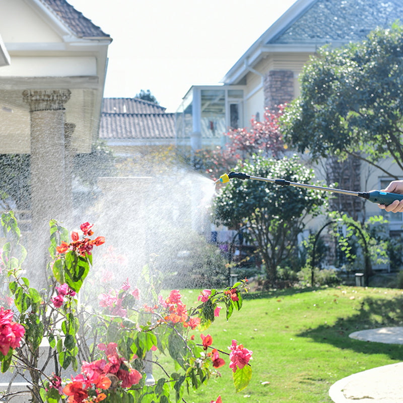 2400mAh Portable Electric Sprayer Wand. 3 nozzles, high - pressure, for garden plant watering.