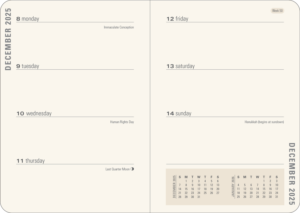 2026 Mushrooms Weekly Planner