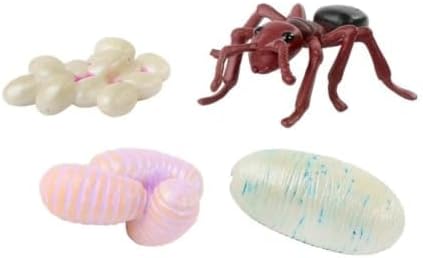 Insect Lore Bug Camp Bundle | Butterfly Kit with 1 Cup Live Caterpillars | Ladybug Land with 1 Tube Live Larvae | Ant Mountain with 1 Tube Live Western Harvester Ants | Life Cycle Figurines & More