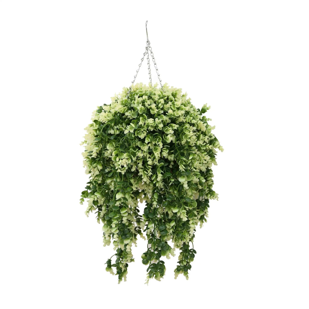 Artificial Hanging Basket – Spring Evergreen – UV Resistant