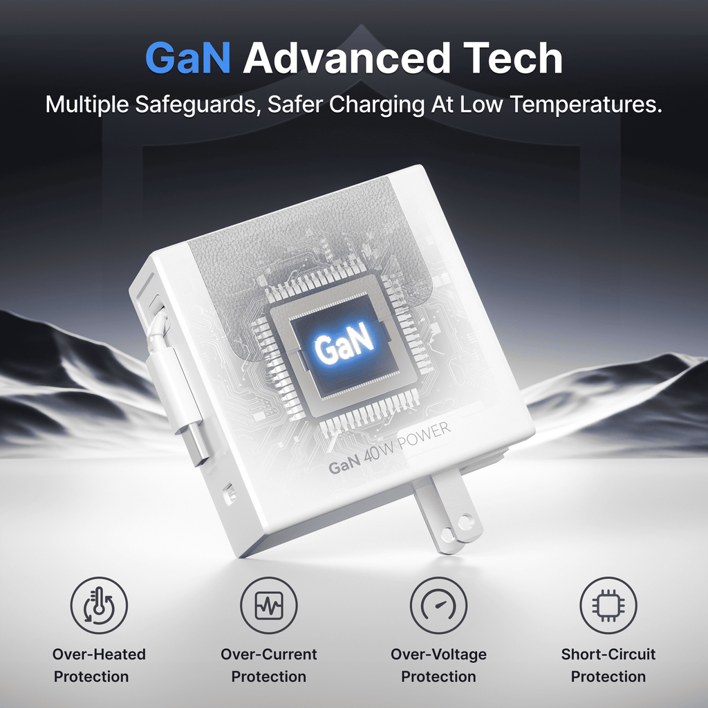 Gitryin Retractable 40W Charger for 3C Devices