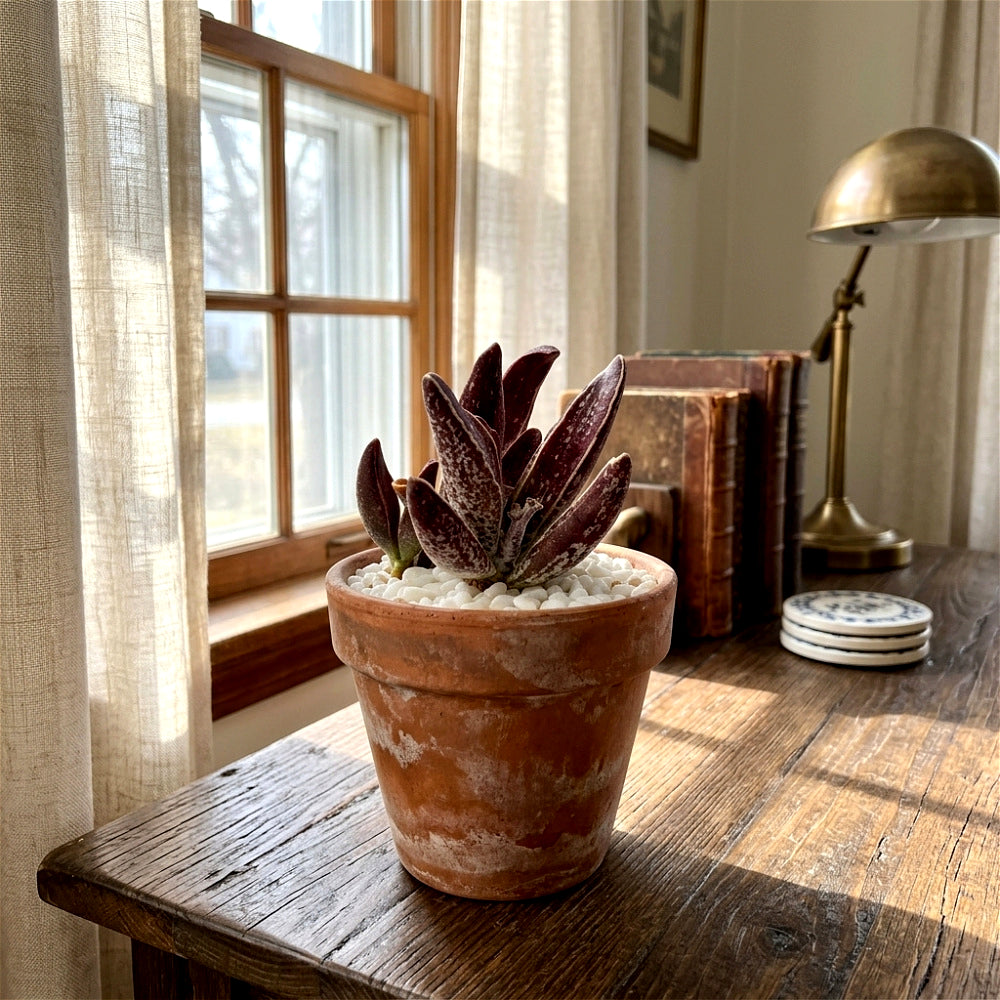 Adromischus Marianae 'Huaji-Lengye' 2"-2.5" Bare Root Live Rare Succulent | Rare Warty Water Drop Plant | Gifts for Succulent Lovers
