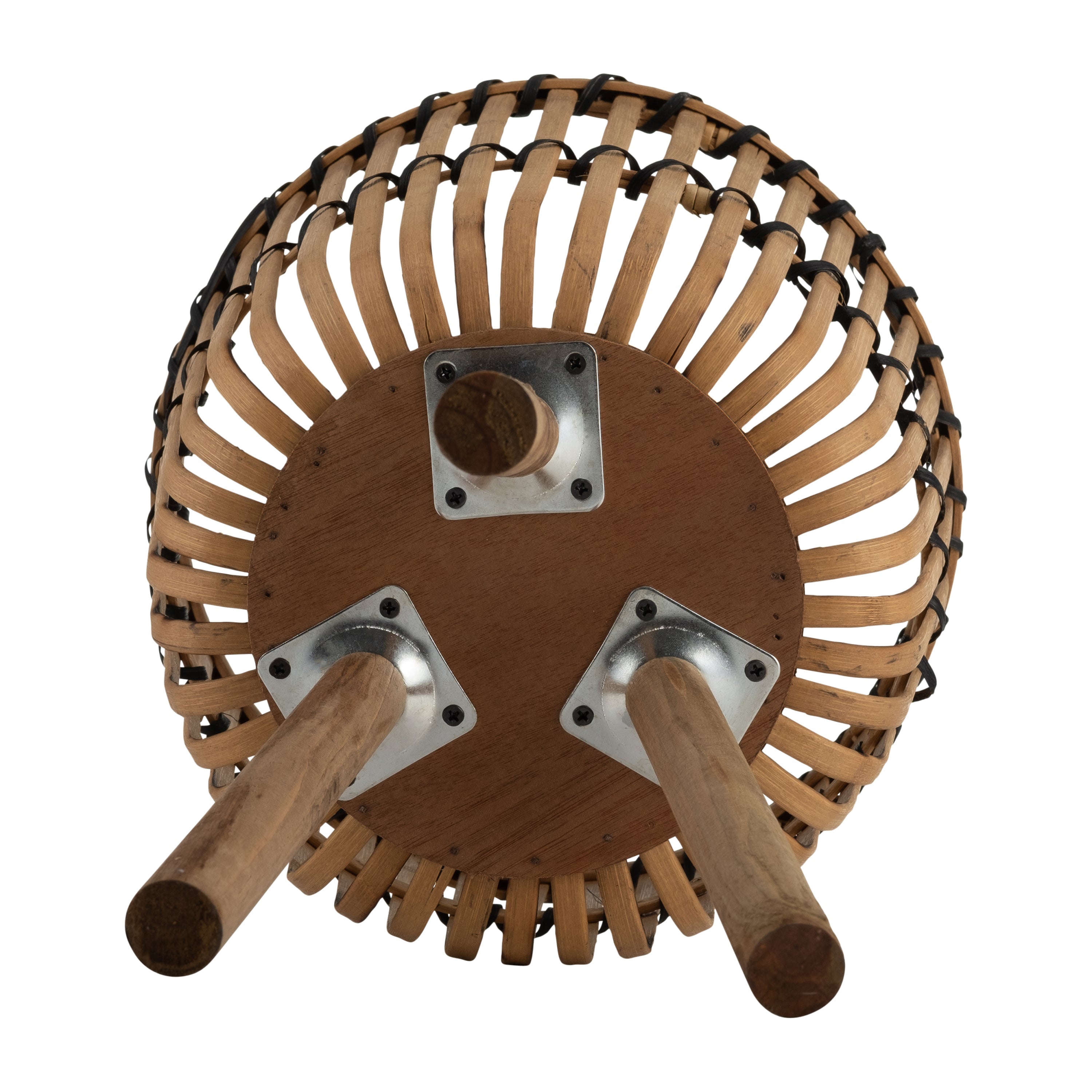 S/3 BAMBOO FOOTED PLANTERS 11/13/15', NATURAL