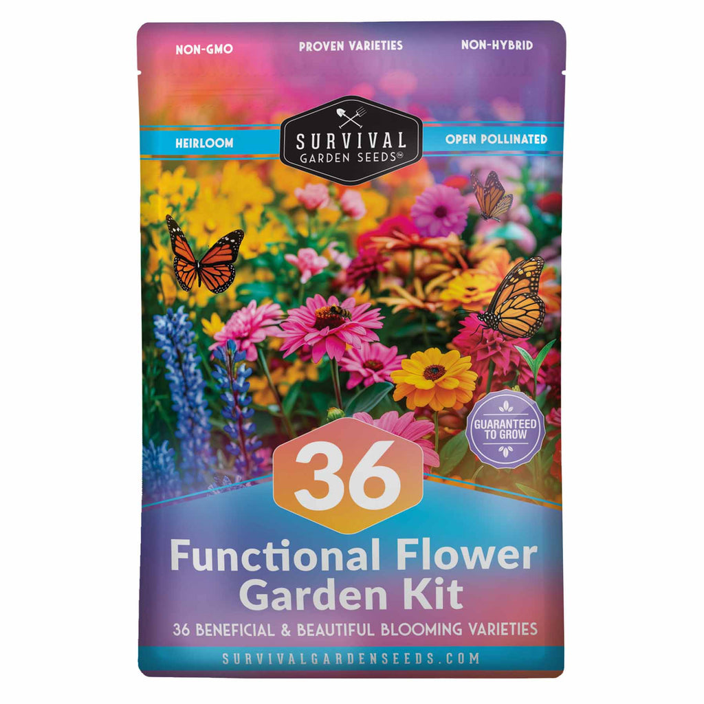 Flower Garden Collection - 36 Flower Seeds for Beauty, Bees & Wellness