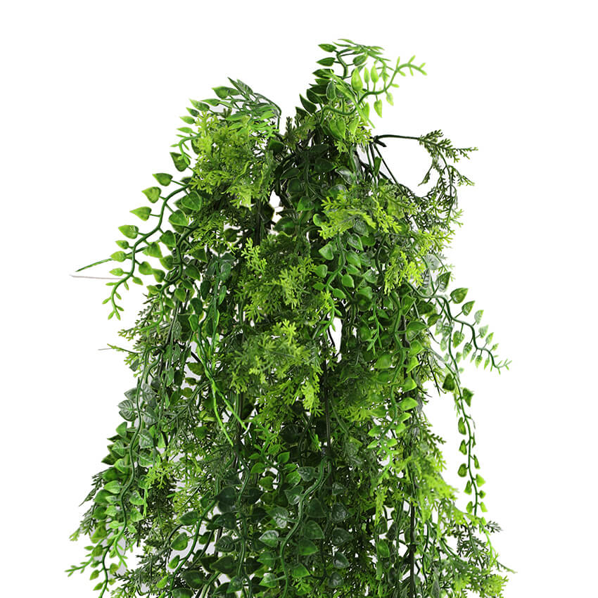 Dense Tropical Fern Artificial Hanging Plant 30in – UV Resistant
