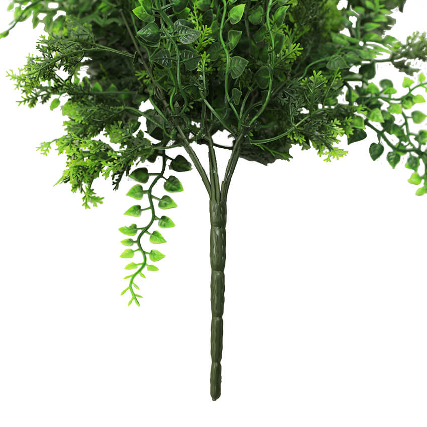Dense Tropical Fern Artificial Hanging Plant 30in – UV Resistant
