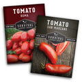 Paste Tomato Seed Collection – Roma & San Marzano Meaty Tomatoes for Sauces, Canning & Preserving