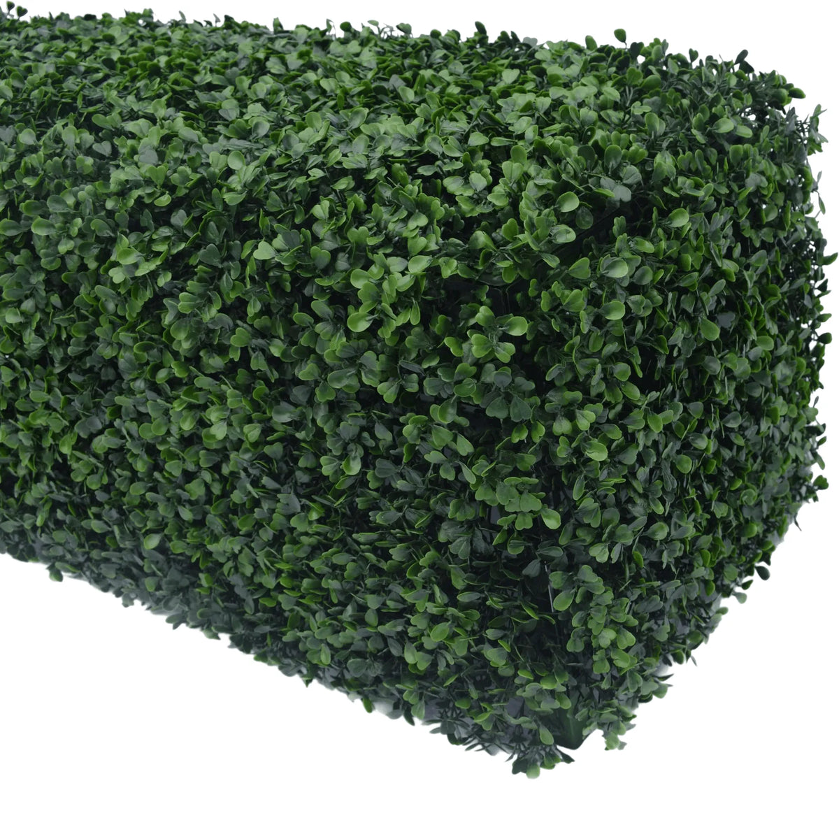 Dark Boxwood Artificial Hedge 40×10in – UV Resistant – Commercial Grade