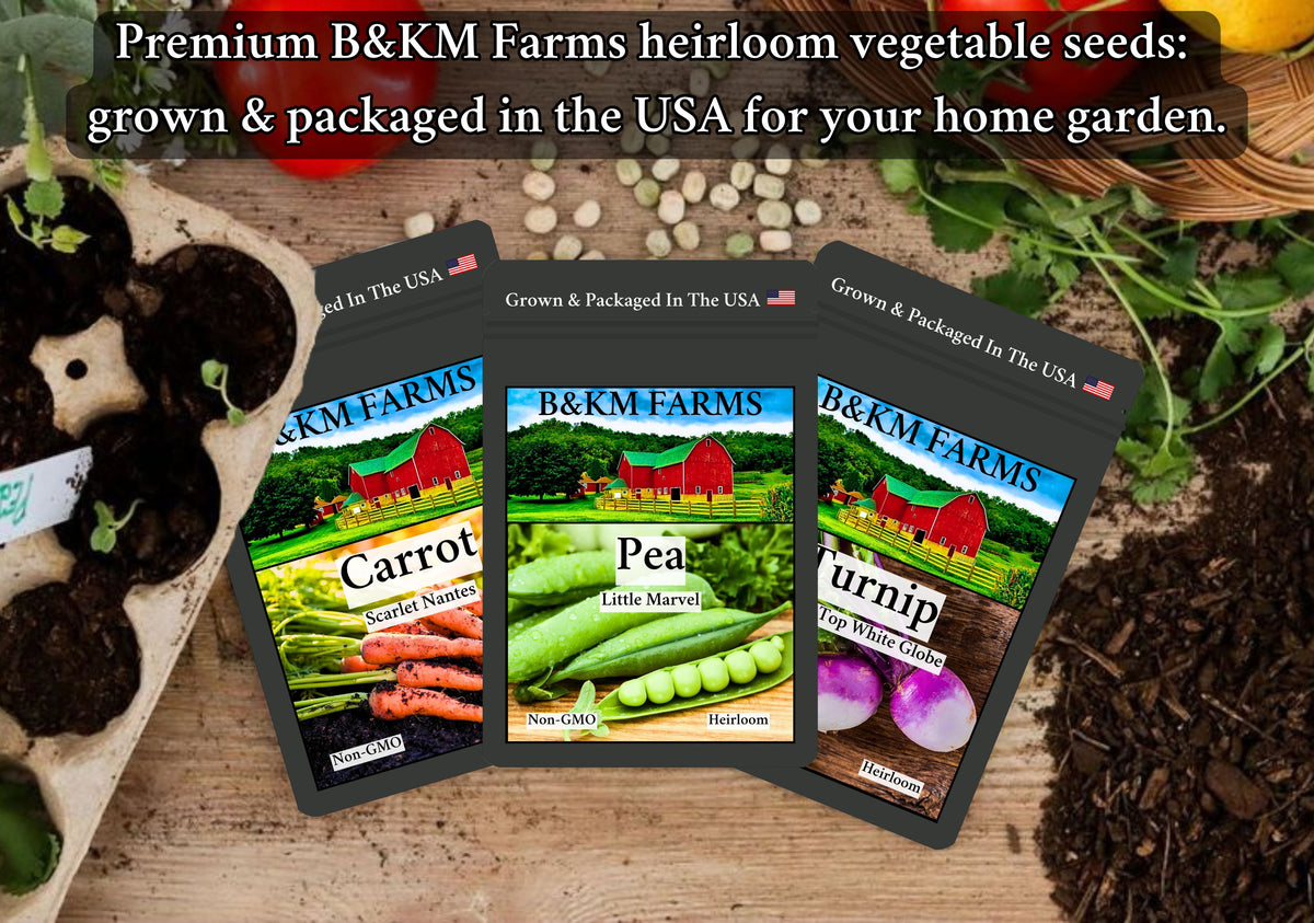 30 Seed Packet Vault: Heirloom, Non-GMO Vegetable Seed Packets