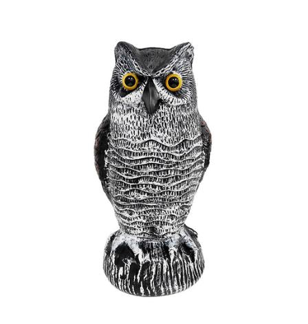 Owl Bird Repellent Decoy Set of 2 Realistic Garden Pest Deterrent