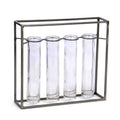 Glass and Metal Vase