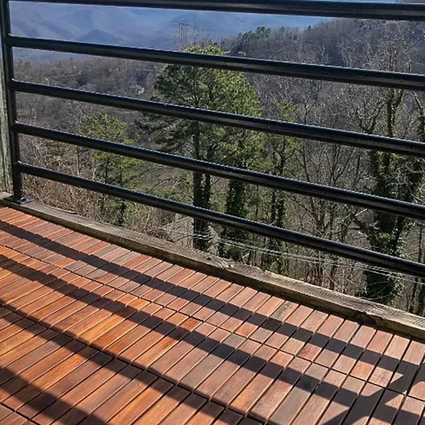 Oiled Acacia Straight Deck Tiles