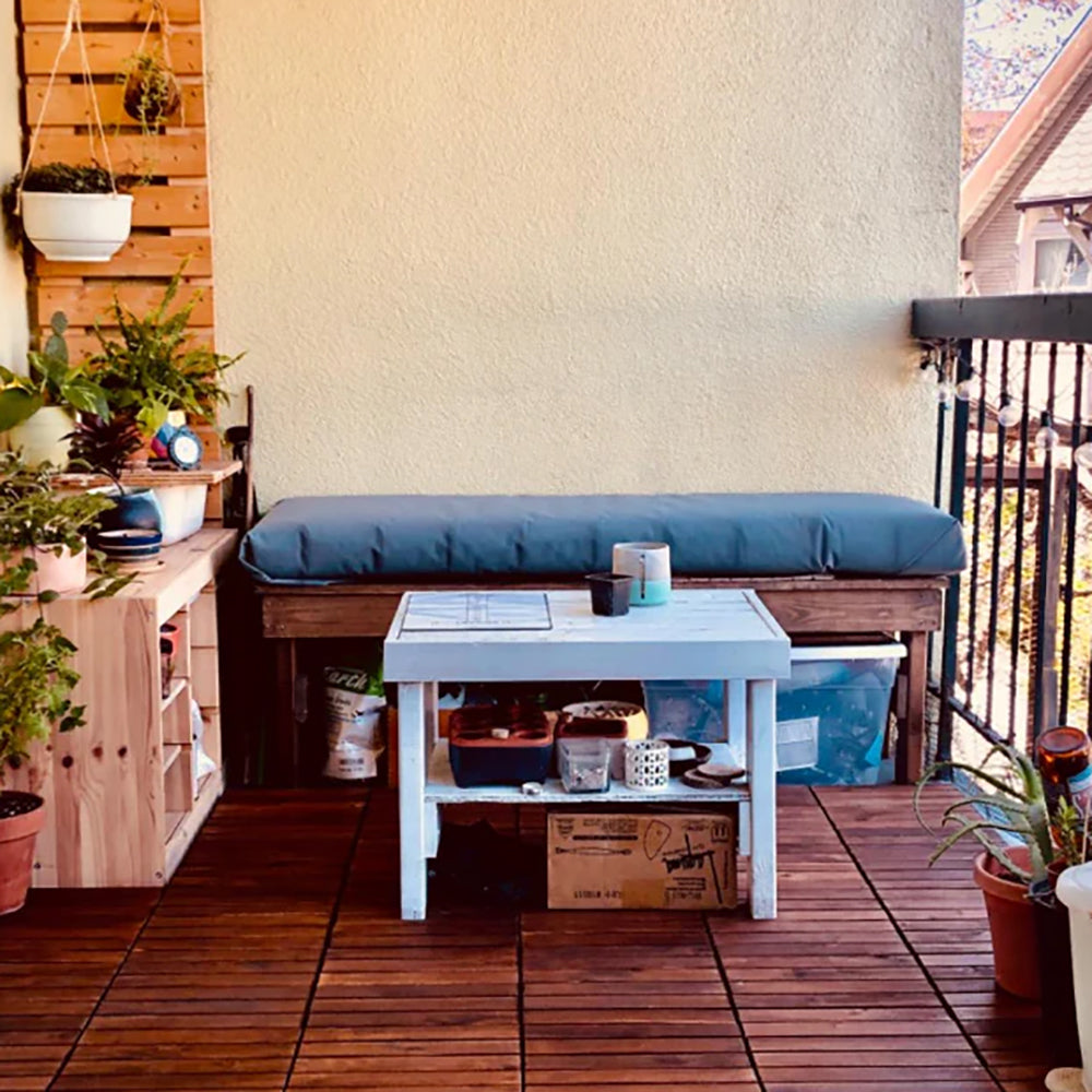 Oiled Acacia Straight Deck Tiles