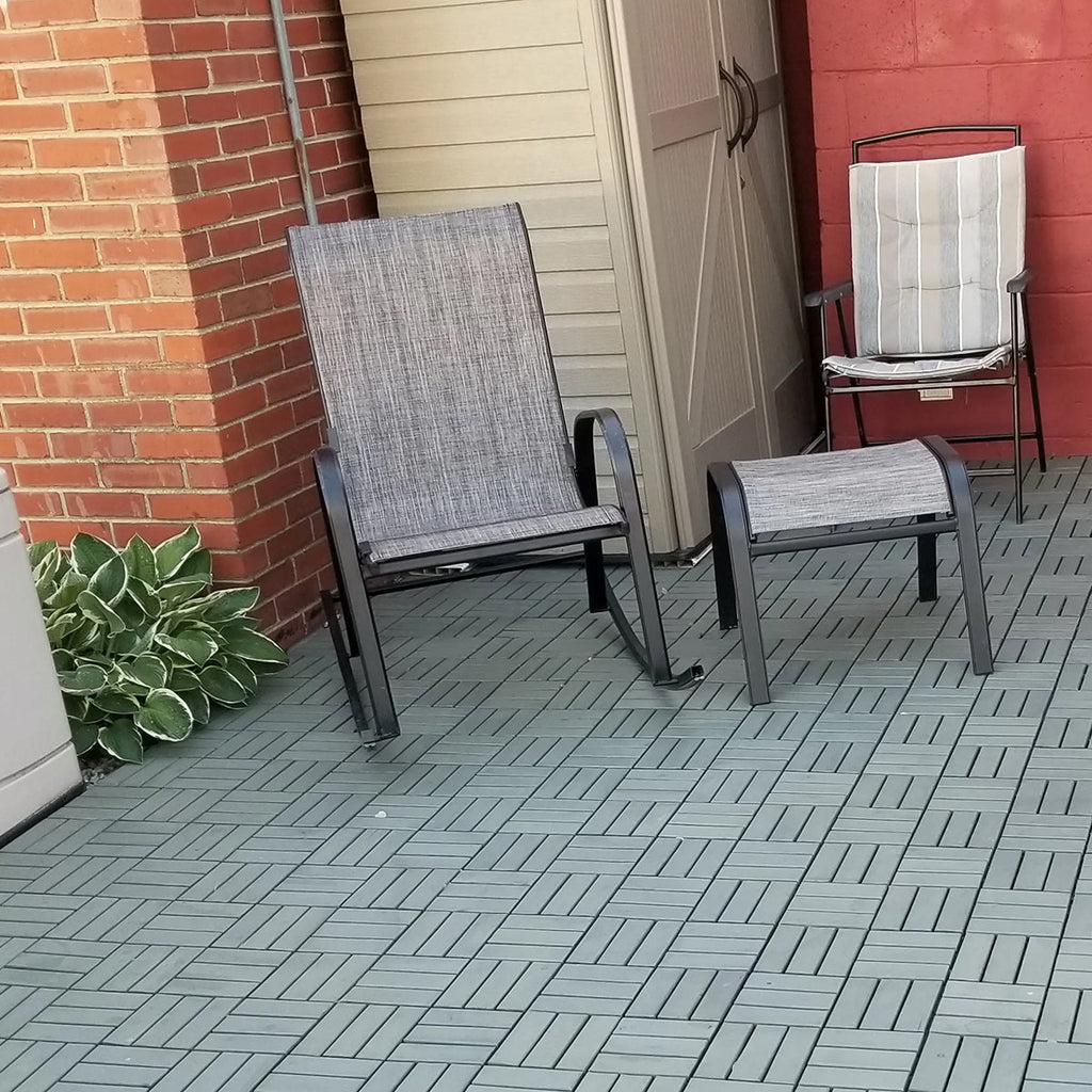 Modern Grey Checkered Deck Tiles
