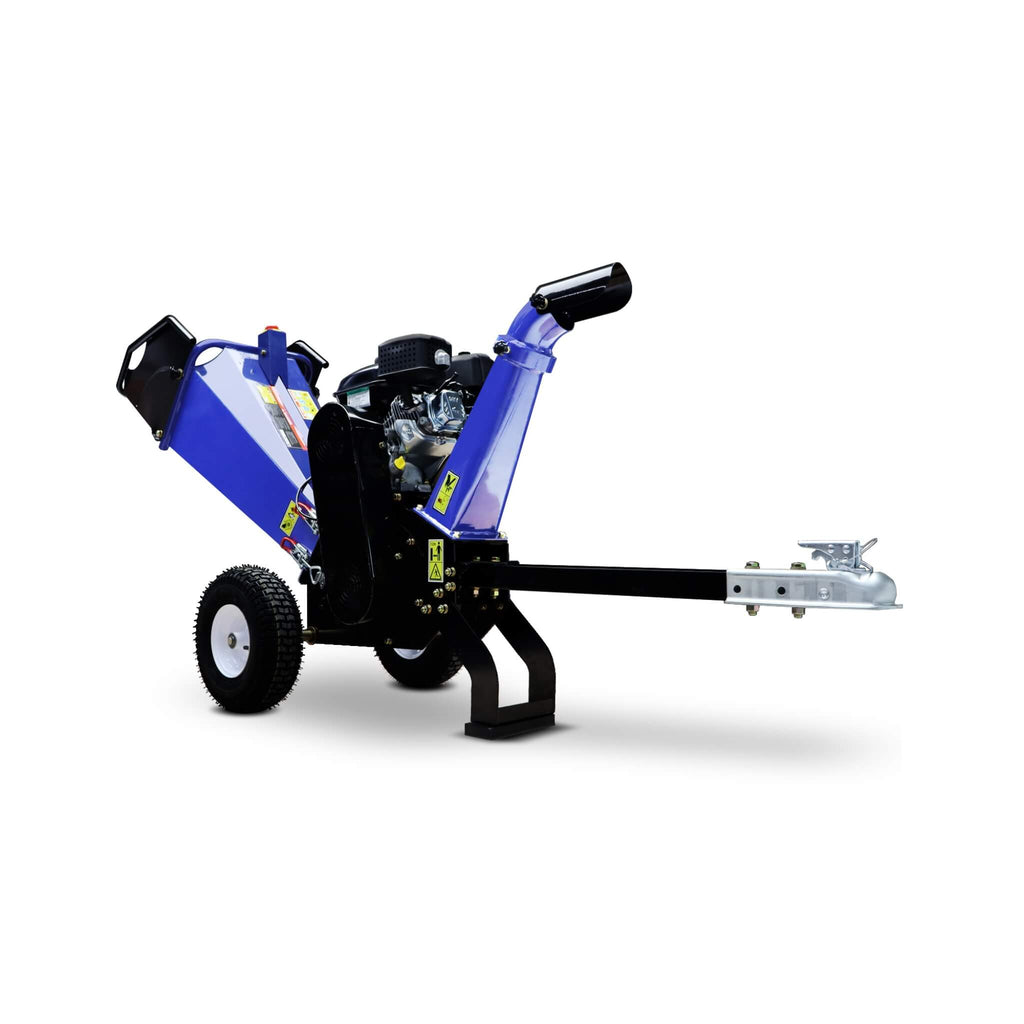 Heavy-Duty 4-Inch 208CC Gas Wood Chipper Shredder With Tow Hitch (SAK47504)