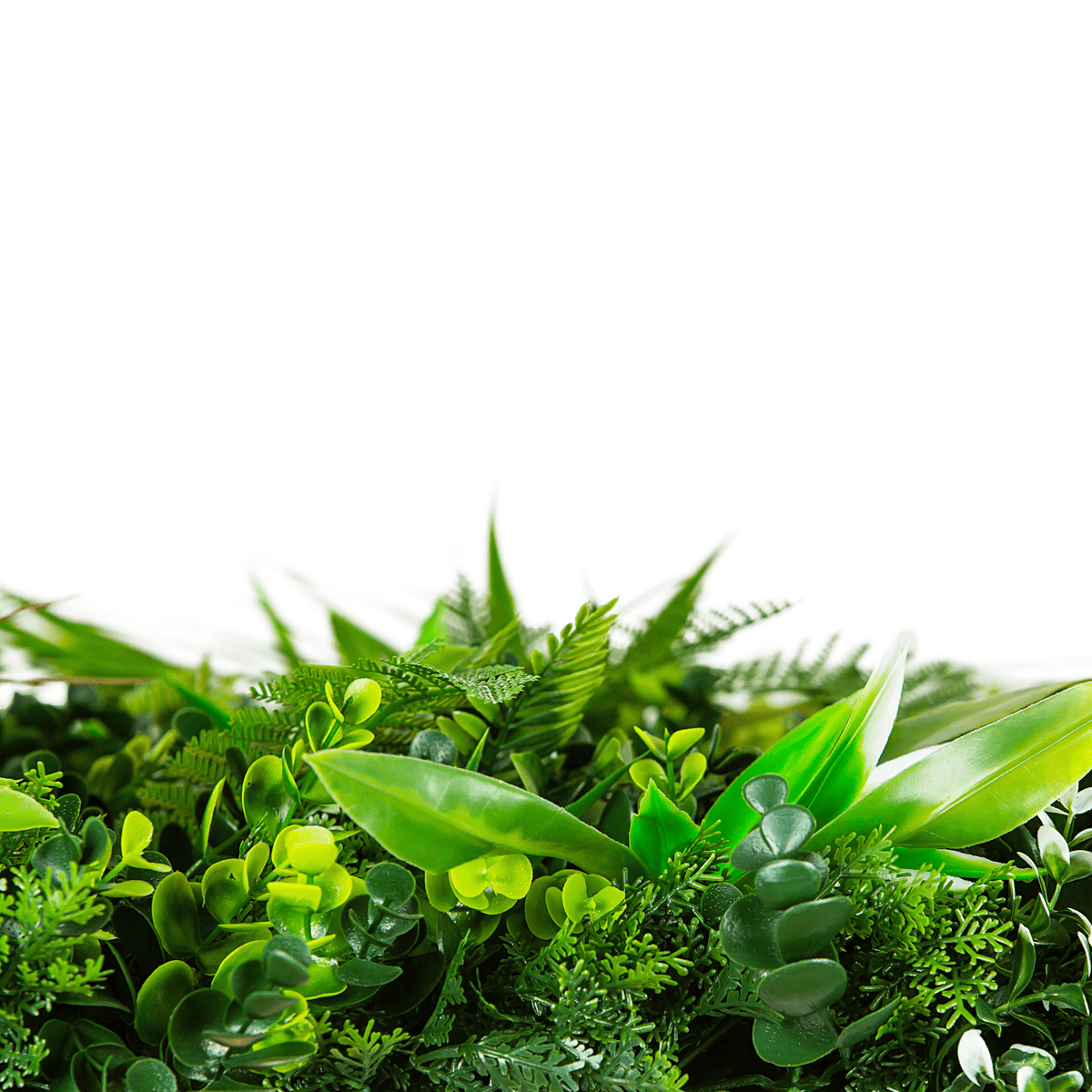 Wild Tropics Artificial Vertical Garden Green Wall Panel 40×40in 11 SQ FT – UV Resistant – Commercial Grade
