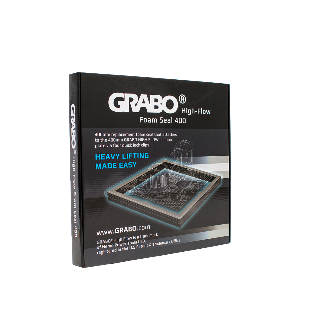 GRABO HighFlow Foam Seal 400, 16x16in Pad, Holds 242 lb