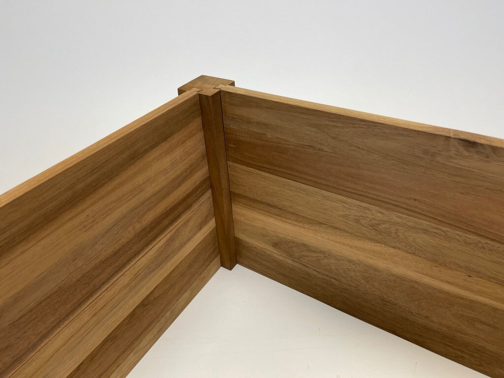 96" Premium High Hardwood Long Vegetable and Flower Garden Bed