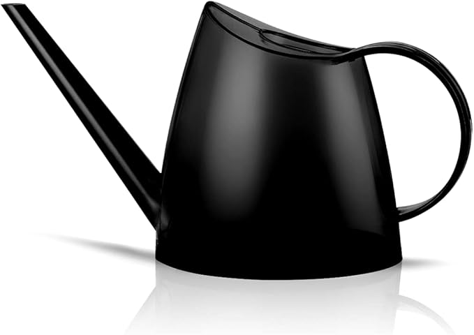 WhaleLife Indoor Watering Can for House Bonsai Plants (1.4L, Black)