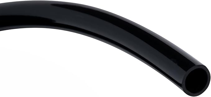 Black Vinyl Tubing 1” ID × 1 1/4” OD - 10 Feet PVC Flexible Plastic Tube Hybrid Hose, Transfer Water Air Oil for Pond Fountain Garden, Non-toxic and BPA free