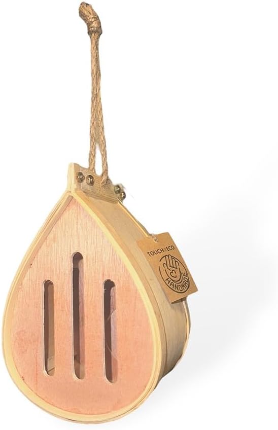 Pollinating Palace-Wooden Hanging Butterfly House, Natural Habitat to Attract Butterflies to Your Garden and Yard