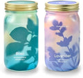Modern Sprout New & Improved Mason Jar Grow Set, Indoor Herb Garden, Seed Starter Set, Organic Seeds, Hydroponic Growing (Basil + Lavender)