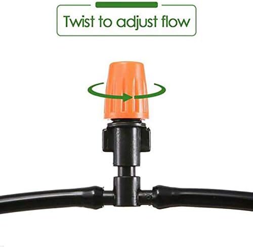 Drip Irrigation kit Plant Watering System Gravity Fed Irrigation Water Drip Setfor Garden Greenhouse Yard Lawn Home or Vacation Use 10M 8/11" Tube 10 Nozzles