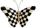 MACKENZIE-CHILDS Pot Climber, Decorative Flowerpot Hanger, Indoor and Outdoor Planter Hanging Decor, Courtly Check Butterfly