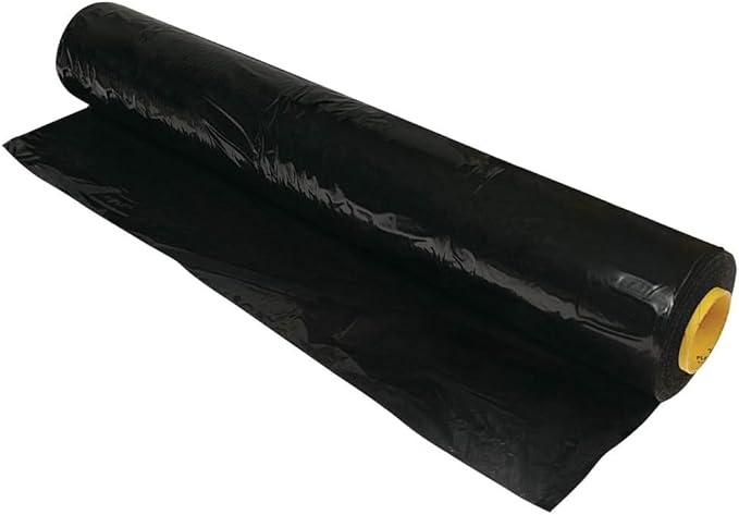 Farm Plastic Supply - Poly Mulch Black Plastic Sheeting - Mulch, Black Plastic, Mulch, Poly Mulch (4 mil - 3' x 100')