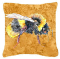 Bee on Gold   Canvas Throw Pillow - 14x14 Decorative Pillow – Art for Your Home & Patio