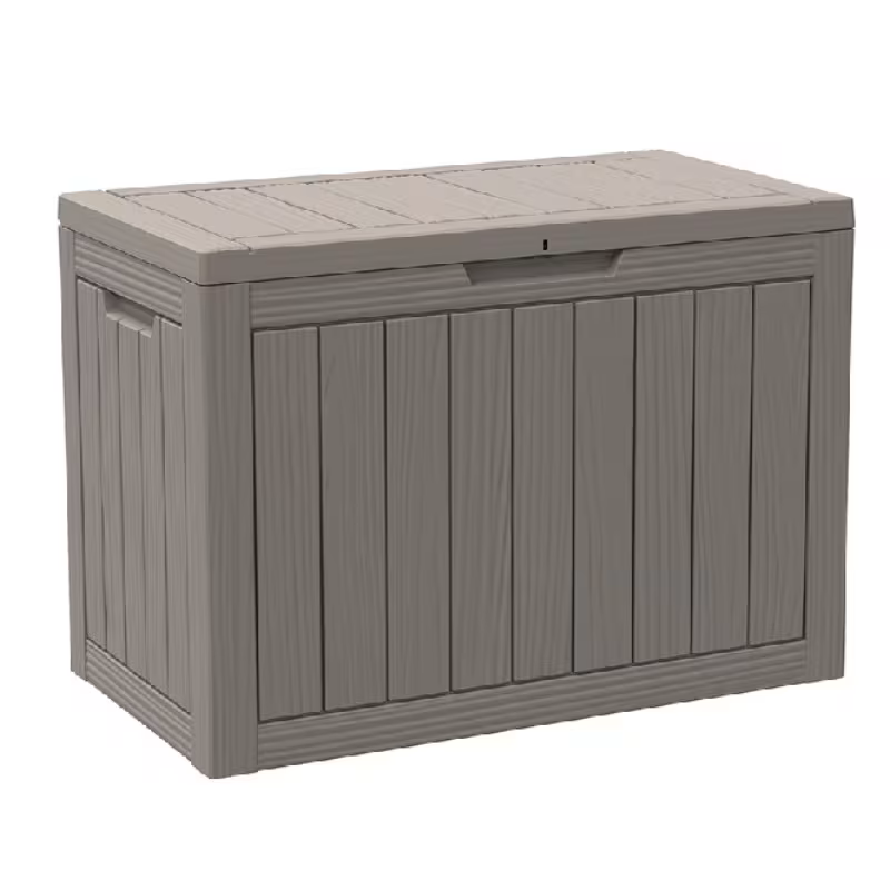 35-200 Gallon Heavy-Duty Outdoor Deck Boxes – Waterproof Patio Storage Box with Hinged Lid, Lockable & Easy Assembly
