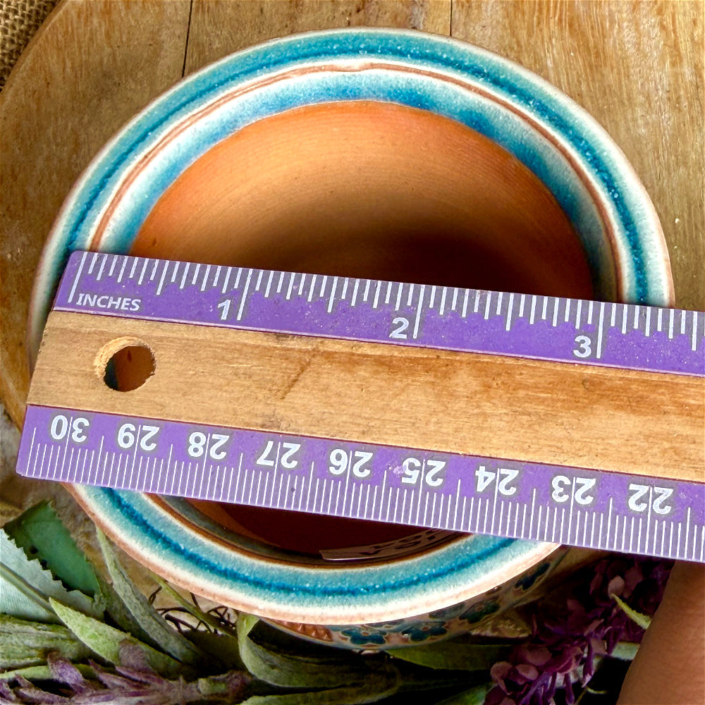 WS-0064 Premium Handmade Ceramic Planter Pot - Pot Rim Diameter: ~3"