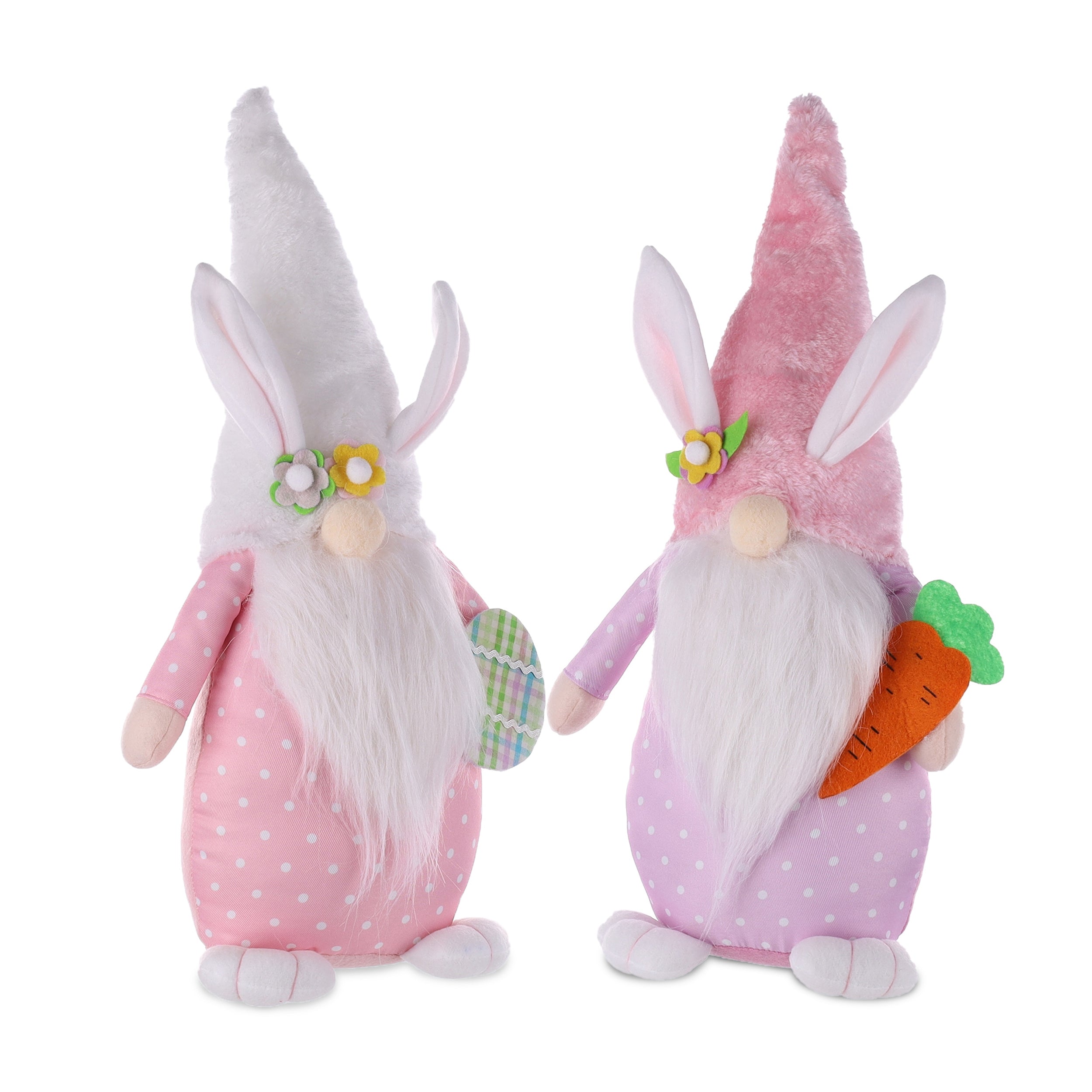 Set of 2 Cozy Easter Bunny Gnome Shelf Buddies