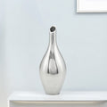 16" Silver Bud Aluminum Table Vase