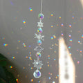Crystal Wind Chime Rainbow Maker Sun Catcher – Hanging Prism Light Décor