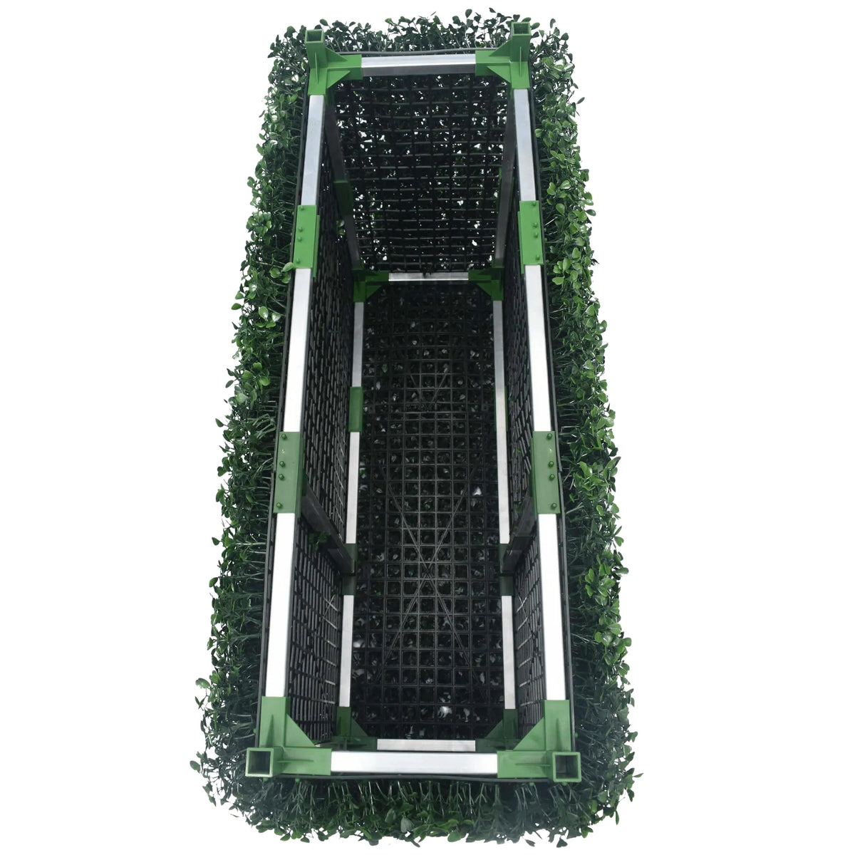 Dark Boxwood Artificial Hedge 40×10in – UV Resistant – Commercial Grade