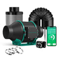 MARS HYDRO IFRESH 4-INCH SMART INLINE DUCT FAN AND CARBON FILTER COMBO VENTILATION FOR GROW TENT